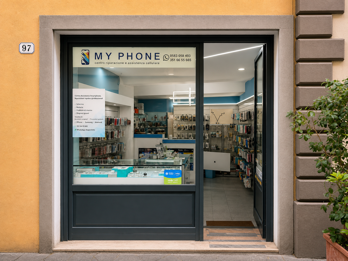 Negozio MyPhone Lucca in Via San Paolino